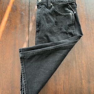 Old Navy ripped dark grey skirt